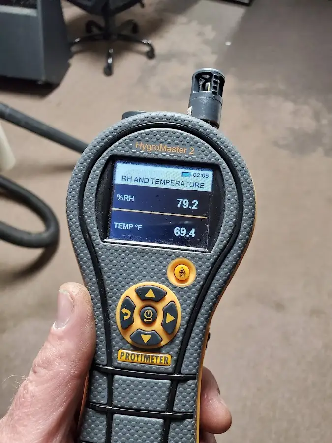 Moisture meter humidity assessment for Mold Remediation & Removal in Nellis AFB